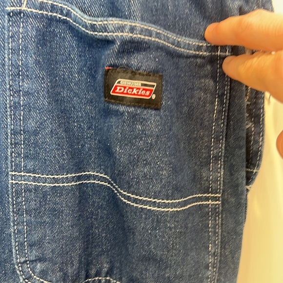 Dickies Blue Denim overalls with Red Label size large. - Picture 9 of 15